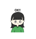 女の子のまいにちスタンプ（個別スタンプ：8）