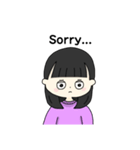 女の子のまいにちスタンプ（個別スタンプ：11）