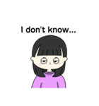 女の子のまいにちスタンプ（個別スタンプ：12）
