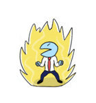 忙しいサカナマン2（個別スタンプ：3）