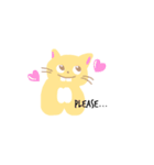 お姉ちゃんが描いた出っ歯ねこ（個別スタンプ：8）