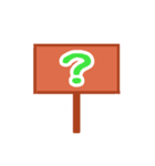 看板スタンプ（日常会話）（個別スタンプ：18）