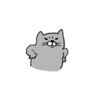 灰色猫さん（個別スタンプ：38）
