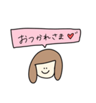 バンドマンの彼女（個別スタンプ：12）