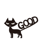 死神リパ子の相棒-黒猫キッド1（個別スタンプ：1）