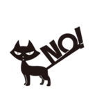 死神リパ子の相棒-黒猫キッド1（個別スタンプ：4）