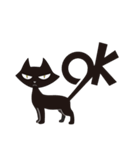 死神リパ子の相棒-黒猫キッド1（個別スタンプ：5）