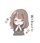 霞美@ベース ゆるふわ日常スタンプ（個別スタンプ：1）