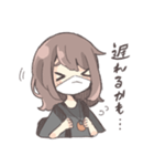 霞美@ベース ゆるふわ日常スタンプ（個別スタンプ：16）