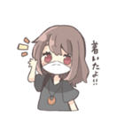 霞美@ベース ゆるふわ日常スタンプ（個別スタンプ：18）