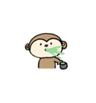 おさるさんのゆ〜るい毎日。（個別スタンプ：24）