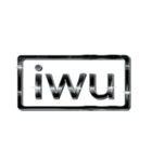 大体：黒018 英語の略字1/EN（個別スタンプ：6）