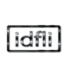大体：黒018 英語の略字1/EN（個別スタンプ：16）
