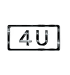 大体：黒018 英語の略字1/EN（個別スタンプ：36）