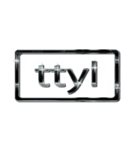 大体：黒019 英語の略字2/EN（個別スタンプ：38）