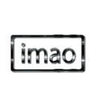 大体：黒020 英語の略字3/EN（個別スタンプ：15）