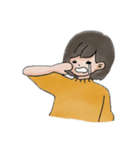 ゆる〜い男の子と女の子（個別スタンプ：2）