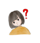ゆる〜い男の子と女の子（個別スタンプ：6）