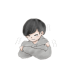 ゆる〜い男の子と女の子（個別スタンプ：16）