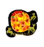 宇宙の星たち(クリスマスver)（個別スタンプ：3）