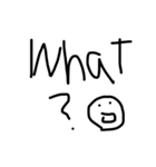 ヘタクソシンプルな文字スタンプ（個別スタンプ：18）