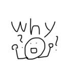 ヘタクソシンプルな文字スタンプ（個別スタンプ：19）