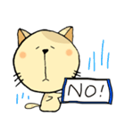 ぶちねこ 「みるくてぃ」（個別スタンプ：3）