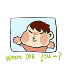 日本の赤ちゃん(英語バージョン)（個別スタンプ：3）