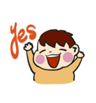 日本の赤ちゃん(英語バージョン)（個別スタンプ：5）