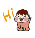 日本の赤ちゃん(英語バージョン)（個別スタンプ：7）