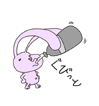 気の抜けたウサギ（個別スタンプ：21）