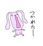 気の抜けたウサギ（個別スタンプ：34）