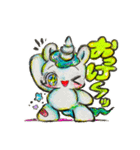 きゅ〜ティゆにこんズ（個別スタンプ：1）