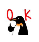 シンプルなペンギンスタンプ（個別スタンプ：1）