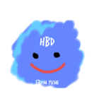 ゆみがおくるHBD2（個別スタンプ：5）