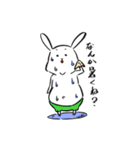 メタボなうさぎ（個別スタンプ：3）