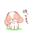 毎日使えるキャバリアももちゃんのスタンプ（個別スタンプ：5）