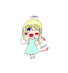 わかなちゃんが真心込めたスタンプです。（個別スタンプ：1）