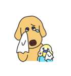 ゴールデンレトリバーのemmaちゃん（個別スタンプ：7）