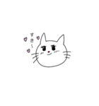 ねこが色々な表情をしているスタンプ（個別スタンプ：5）