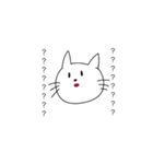 ねこが色々な表情をしているスタンプ（個別スタンプ：16）