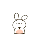 かわいい貪欲なウサギ（個別スタンプ：4）