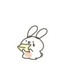 かわいい貪欲なウサギ（個別スタンプ：18）