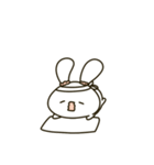 かわいい貪欲なウサギ（個別スタンプ：21）