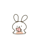 かわいい貪欲なウサギ（個別スタンプ：28）