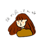 まりこちゃんの一言（個別スタンプ：4）