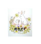 動物と花スタンプ（個別スタンプ：4）
