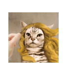 猫の主人が想像する猫の表情（個別スタンプ：4）