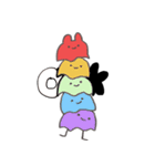 いろんなうさぎおばけ（個別スタンプ：9）