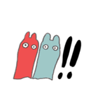 いろんなうさぎおばけ（個別スタンプ：21）